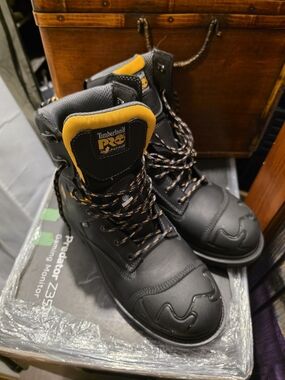 Timberland PRO Men's Black and Yellow Safety Work Boots
